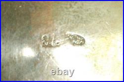 Antique 84 Silver Russian Colorful Shaded Enamel Open Salt Cellar Illegible Mark