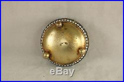 Antique 84 Silver Russian Enamel 3 Footed Open Salt Cellar Dip Dish 1898-1908