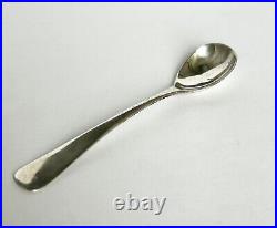 Antique 925 Silver Salt Mustard Cellar & Spoon / Sheffield 1897 / 46g