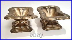 Antique Austro-Hungarian 13 silver rectangular footed Salt Cellar Vienna 1863