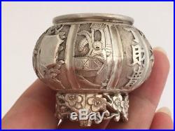 Antique Chinese Silver Open Salt Cellar WANG HING (R2747A)