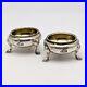 Antique-Elkington-Co-Sterling-Salt-Cellar-Dish-Pot-Pair-Footed-1855-Victorian-01-au