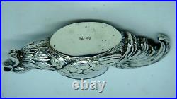 Antique European 800 Silver Rooster Salt Cellar Very Nice