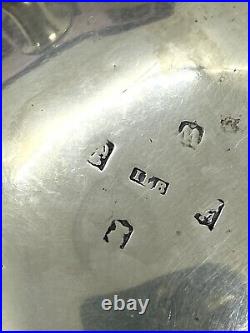Antique European Marked Signed ILB Sterling Silver Open Salt Cellar 156g 3.5/8