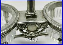 Antique French Empire 1809 1819 Sterling Silver Pair of selt Celars by Cahier