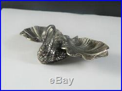 Antique French Solid Silver Swan and Clam Master Table Salt with Makers Marks