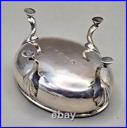 Antique Georgian Sterling Silver Cauldron Salt Cellar Bowl