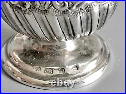 Antique Hallmarked Sterling Silver Condiment Set / Salt Cellar / Shaker