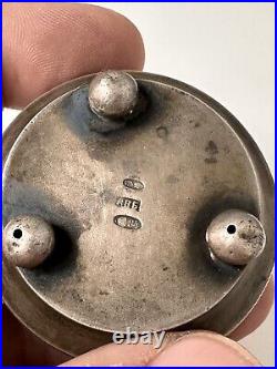 Antique Mini Bowl 1876 SIGNED 875 SILVER 84 Russian Imperial Salt Sugar Cellar