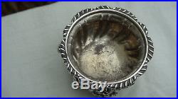 Antique New York, Ny Howard &co Sterling Silver Repousse Open Master Salt Cellar