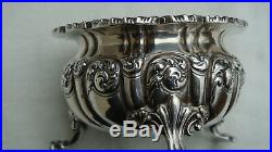 Antique New York, Ny Howard &co Sterling Silver Repousse Open Master Salt Cellar