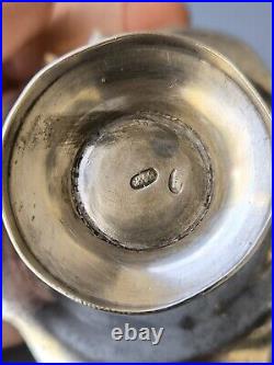 Antique Russian 84 Silver Beautiful Open Salt Cellar 19C