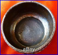 Antique Russian Imperial 84 Silver Sterling Enamel Salt Cellar 17.7 grams 1800s