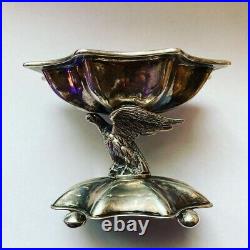 Antique Russian Imperial Salt Cellar Silver 84