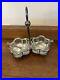 Antique-Salt-Cellar-Double-With-Two-Spoons-Silver-Tone-Plus-Two-Glass-Pieces-01-ekp