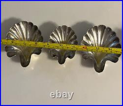 Antique Signed TIFFANY & Co. Makers STERLING SILVER Sea Shell Footed Dish Set