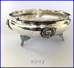 Antique Silver Salt Cellar, 800 Silver Open Salt