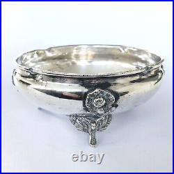 Antique Silver Salt Cellar, 800 Silver Open Salt