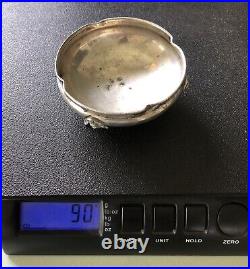 Antique Silver Salt Cellar, 800 Silver Open Salt