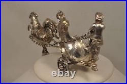 Antique Solid Silver Antique Silver Salt Cellar Saleron Salter