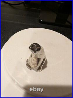 Antique Sterling Silver Polar Bear Salt Shaker