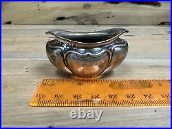 Antique Sterling Silver Salt Cellar 1908 Birmingham Joseph Gloster T718