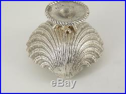 Antique Tiffany & Co. John C. Moore Sterling Silver Clam Shell Salt Cellar 1853