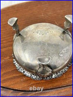 Antique Tiffany & Co Sterling Silver Footed Shell Rim Salt Cellar #4174 54g