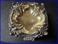 Antique Victorian Fancy Tiffany & Co. Makers Soldered Silver Master Salt Cellar