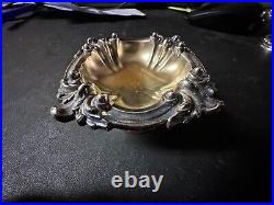 Antique Victorian Fancy Tiffany & Co Makers Soldered Silver Master Salt Cellar 2