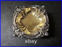 Antique Victorian Fancy Tiffany & Co Makers Soldered Silver Master Salt Cellar 2