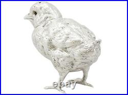 Antique Victorian Silver Bird Pepperette 1880s