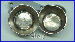 Antique Whiting Mfg Co Two Sterling Silver Open Bucket Salt Cellars Very Rare