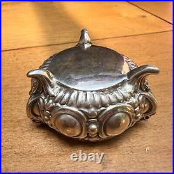 Antique Wilhelm T Binder German 800 Silver Art Nouveau Salt Cellars