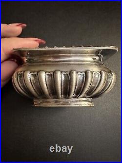 Antique silver master salt cellar