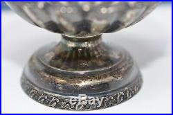 Antique sterling silver salt cellars pat. 1866 inscribed S beautiful 4 piece set