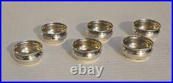 Art Deco Webster Co. Set of (6) Six Sterling Silver Salt Cellars