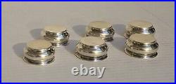 Art Deco Webster Co. Set of (6) Six Sterling Silver Salt Cellars