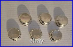 Art Deco Webster Co. Set of (6) Six Sterling Silver Salt Cellars