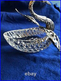 Art Nouveau Birks Germany Silver 835 Master Salt Cellar Reticulated Winged Swan