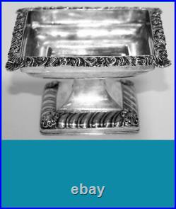 Austro-Hungarian 13 silver rectangular footed SALT CELLAR 1836y Vienna no mono