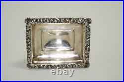 Austro-Hungarian 13 silver rectangular footed SALT CELLAR 1836y Vienna no mono