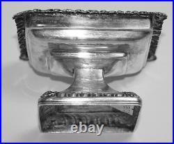 Austro-Hungarian 13 silver rectangular footed SALT CELLAR 1836y Vienna no mono