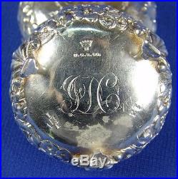 B. S. S. Co Repousse Sterling Salt Footed Cellar Spoon Kirk Stieff Rose Baltimore