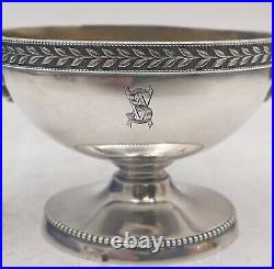 Ball, Black & Co. Sterling Silver Pair of 1860s Open Salts in Egyptian Style