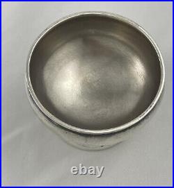 Coin Silver San Francisco Shulz & Fisher Ca. 1850's Salt Cellar(s) 1 5/8 tall