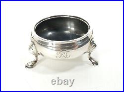 Crichton Brothers Sterling Silver English Master Salt Cellar London & NY