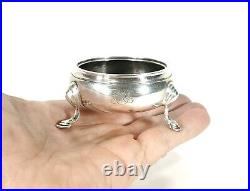 Crichton Brothers Sterling Silver English Master Salt Cellar London & NY