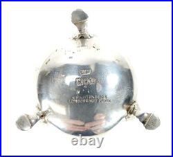 Crichton Brothers Sterling Silver English Master Salt Cellar London & NY