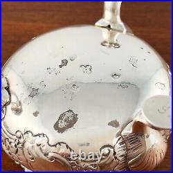 DAVID HENNELL ENGLISH GEORGIAN STERLING SILVER SALT CELLARS REPOUSSE c. 1750